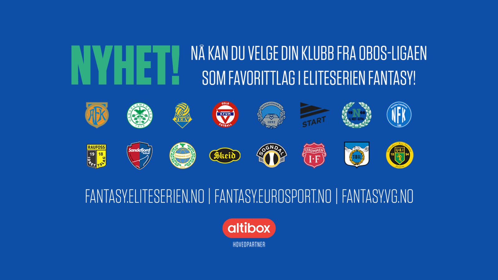Eliteserien Fantasy 2019 / OBOSligaen